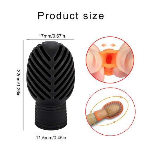 4Pcs Drum Dampener Silicone Drumstick Mute-2 orange 2 black 2
