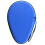 Table Tennis Racket Case, Waterproof Zipper Enclosure-Blue 1