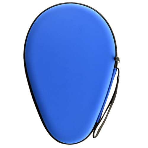 Table Tennis Racket Case, Waterproof Zipper Enclosure-Blue