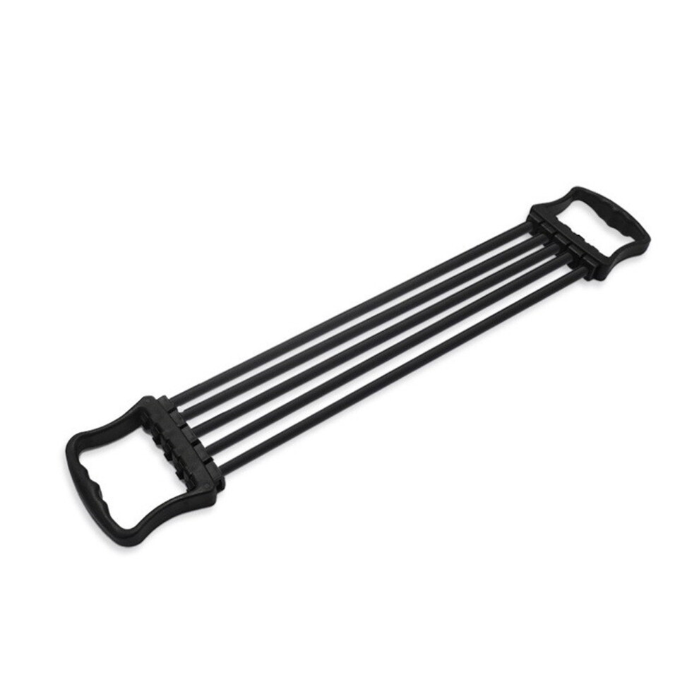 Chest Expander Exercise Resistance Band Adjustable Hand- Black 7696000101361
