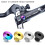 Titaniums Alloy Disc Fixed Screw Bicycles Hydraulic-2pcs Black 7