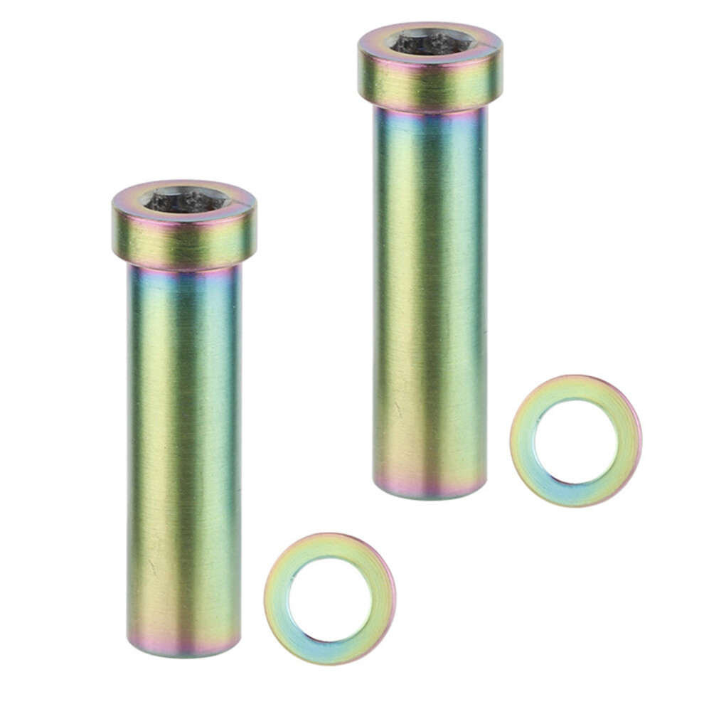 2Pcs Road Bike C Clamp Fixed Nut Replacement Bike-25Mm Colorful 7696000101286