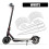 Waterproofs Scooter Decal Wheel Hub Protective-red and white 6