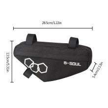 Bicycles Frame Bag Bike Front Top Tube Bag Triangle Pouch Cycling Equipment Gray