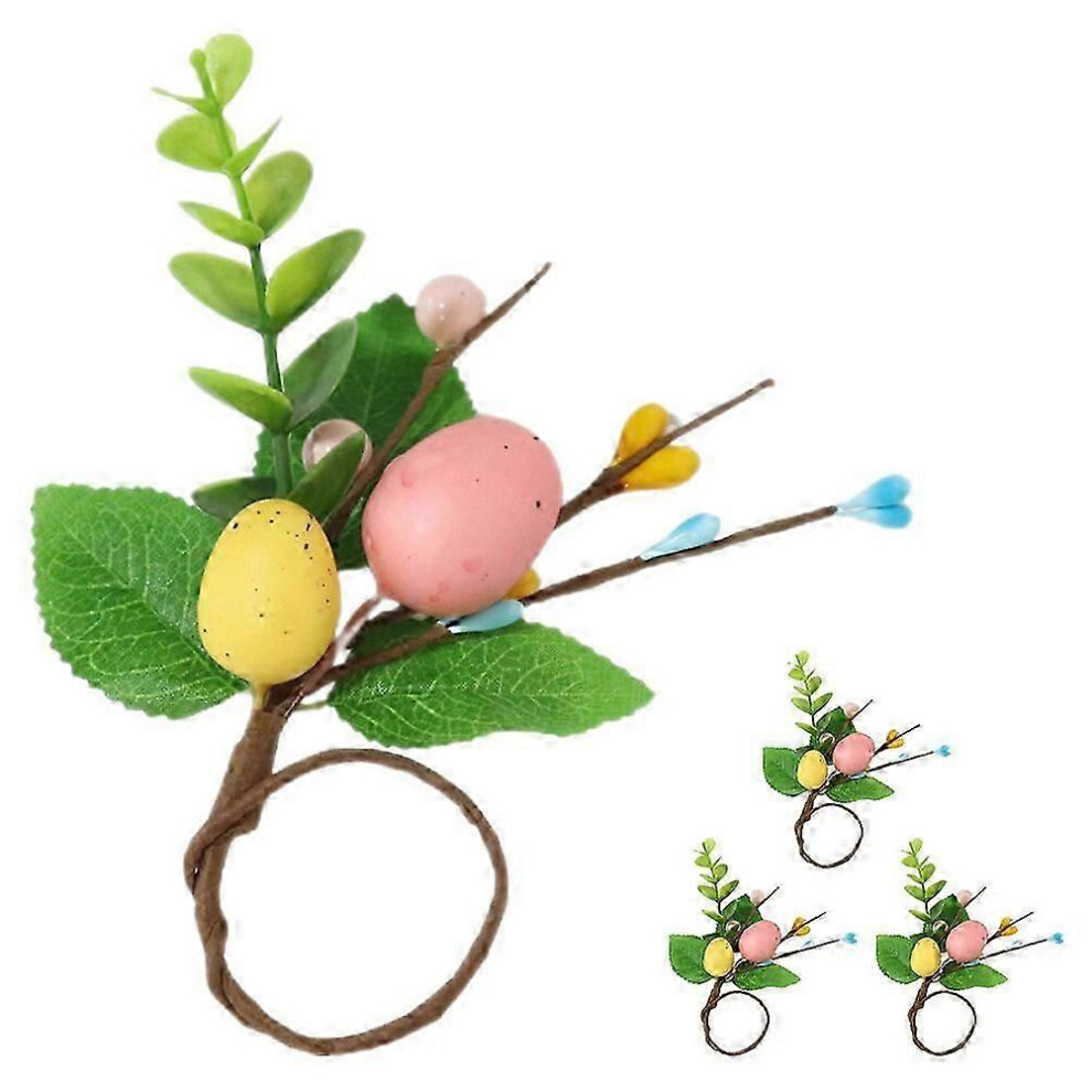 Set of 4 Easter Egg Napkin Rings