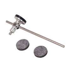 Adjustable Bass Drum Pedal Beater Kick Drum Foot Pedal-Silver
