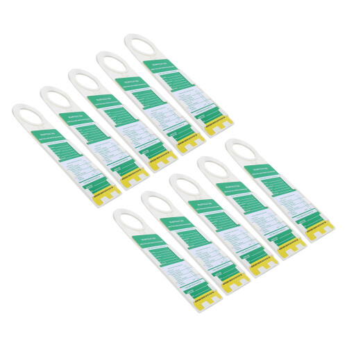 10PCS Gerüst Tag Locking Vorsicht Wartung Zeichen 1