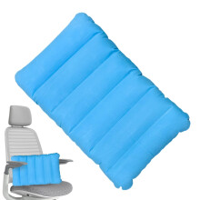 Inflatable Seat Cushion Portable Sitting Pad Light Blue, Soft Comfort Lightweight Travel Cushion For Camping, Wheelchair