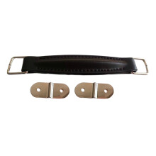 Leather Guitar Amplifier Handle Internal Steel-Black