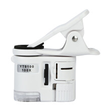 Mobile Phone Clip On Microscope Lens with LEDs Easy Carry