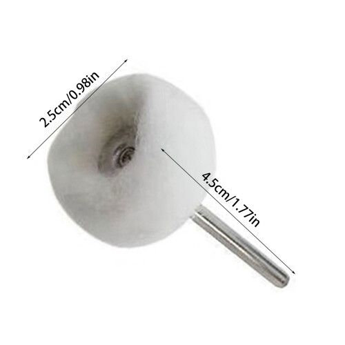 Wool Felt Grinding Bit, Buffing Wheels With Mandrel For-10 1