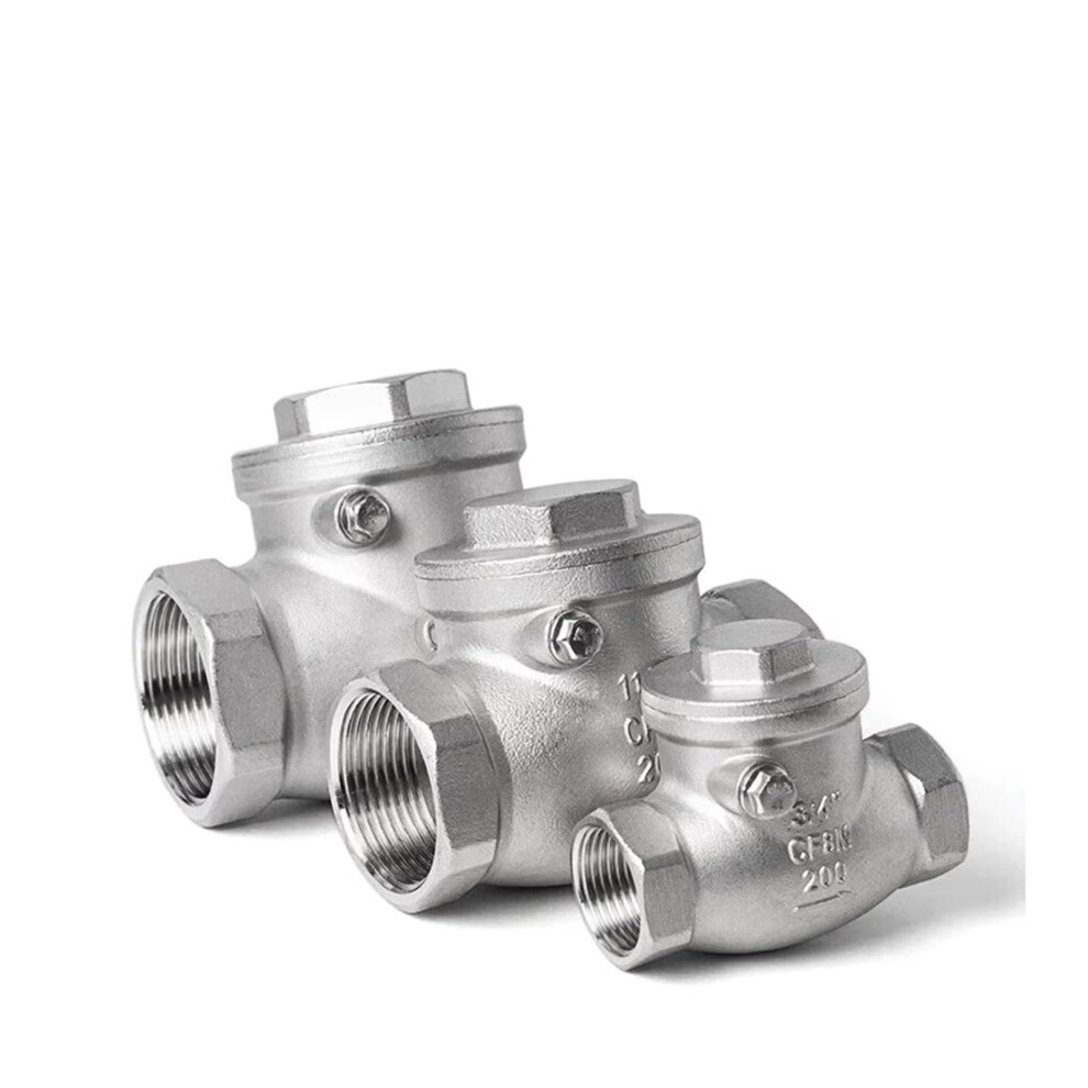 1Pc 1-1/2" Bsp Internal Thread Horizontal Check Valve Ss304 Stainless Steel Swing Check Valve 9393856755820