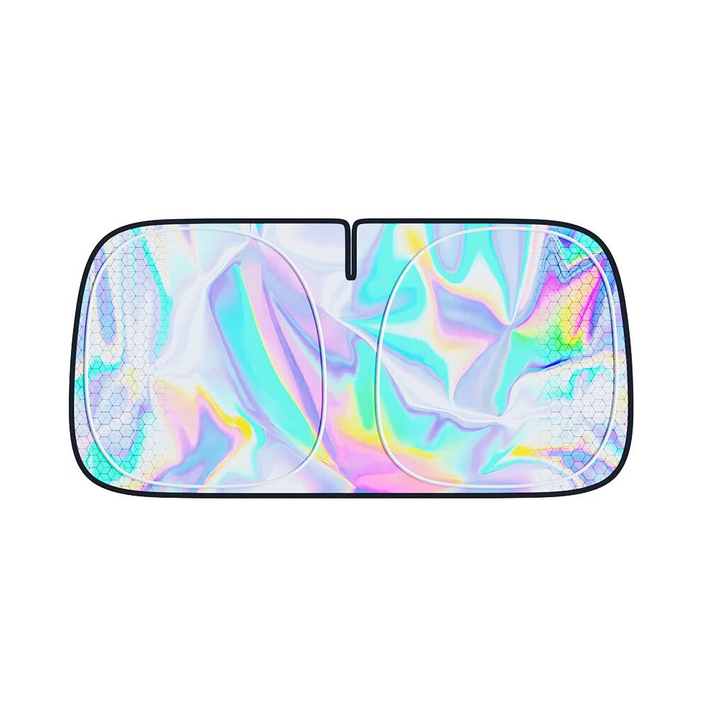 Foldable Car Windshield Sun Shade Uv Protection Black 9151355584743