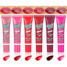 6 Colors Peel Off Lip Stain Lip Tint, Waterproof Peel-Off Lip Gloss, Peel Off Tattoo Lipsticks, Nonstick Cup, Matte Nude Lip Stain
