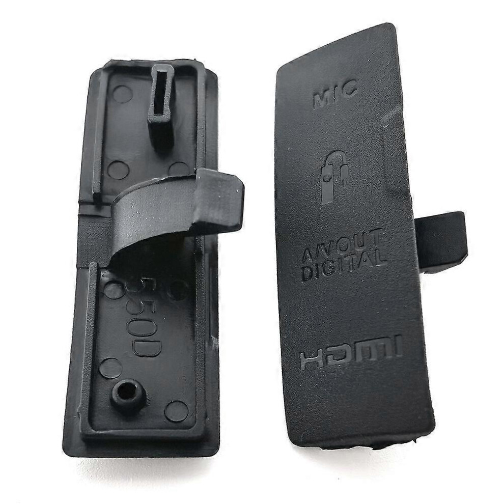 1Pcs Usb/Hdmi-Compatible Dc In/Video Out Rubber Door Bottom Cover For Canon Eos 550D Camera Black 6935159266707
