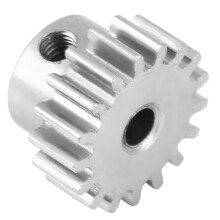 17T Stahl-Motorritzel für 1/10 RC-Autos, Silber, 0,8 Modul