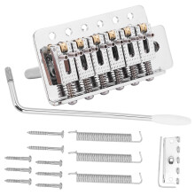 Tremolosystem für ST-Gitarre, Silber, verriegelte Vibrato-Brücke