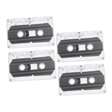 Blank Cassette Tapes 4-Pack, 30-Minute Recordable Vintage Audio Tapes For DIY Crafting, Greeting Cards, Decoration