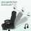 ELFORDSON ELFORDSON Office Chair Executive Computer Fabric Seat Gaming Black 3