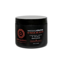 Maschera capillare - KERA QUEEN'S - Cheratina &amp; Olio di Ricino - 500 ml - Capelli secchi - Senza solfati