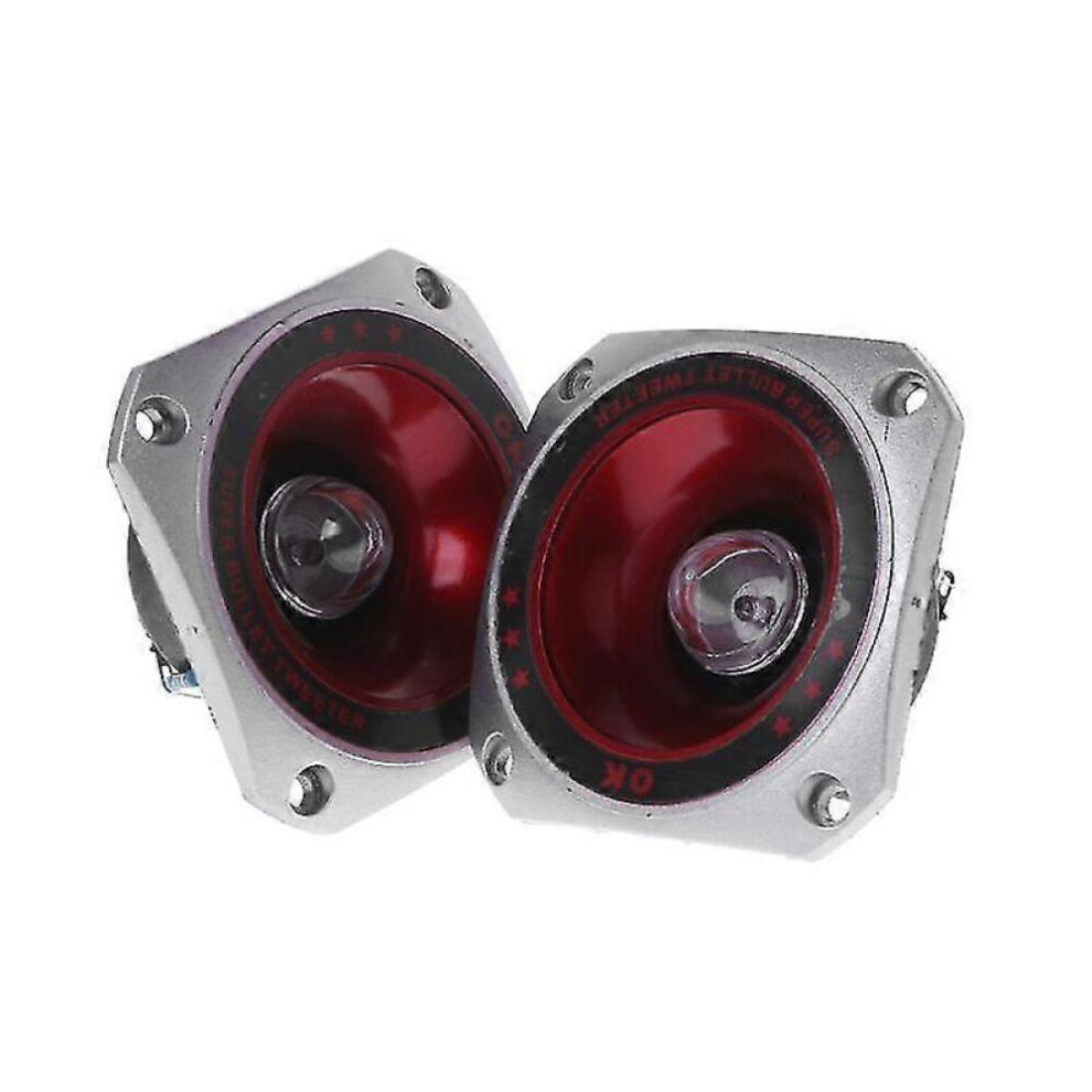 2Pieces Max.100w Piezo Tweeters Horn Piezoelectric Speaker Buzzer Treble Piezo For Head Speaker Tweeter With Color Light 9092950376978