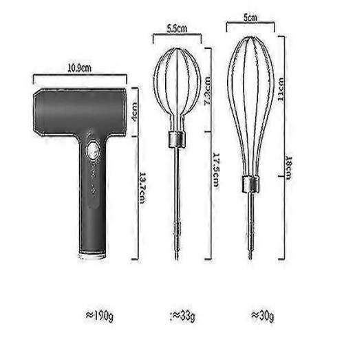 Draadloze garde, USB oplaadbare handmixer 2