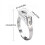 Adjustable men's ring, multifunctional, stainless steel, silver, 16x22mm 3