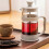 Καφετιέρα French Press 12 Oz, Λευκές πρέσες καφέ, Τσαγιέρες με βοριοπυριτικό γυαλί, Κ 5
