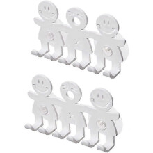 2 piezas lindos soportes para cepillos de dientes con ganchos para baño, soporte para cepillos de dientes con ventosa para el hogar, lindo c