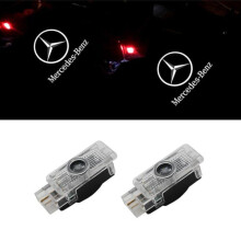 Kompatibel mit Mercedes Benz GLS GLC GLB GLA ABCE Klasse, 2 x Autotür-LED-Projektorlichter mit Logo-Anzeige