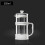 Καφετιέρα French Press 12 Oz, Λευκές πρέσες καφέ, Τσαγιέρες με βοριοπυριτικό γυαλί, Κ 2