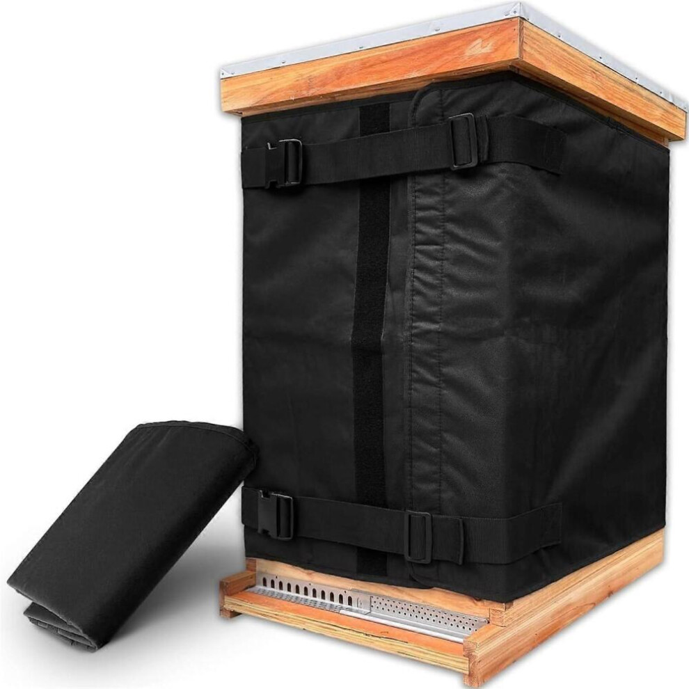 Winter Bee Hive Wrap, Adjustable Beehive Cover, 600D Oxford Insulated For 810 Frame Hives 9092950377692
