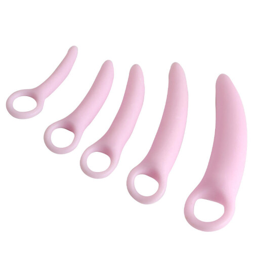 Vaginal dilator set for women - 5 silicone trainers for muscle relaxation