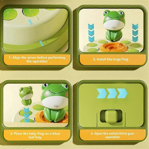 Παιδικό παιχνίδι Launch Frog Cartoon Flying Frog, Πιάσιμο Ανάπτυξης Αισθητηριακή Αλλη 2