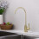 Solid Brass Drinking Water Faucet in Brushed Gold Finish 3