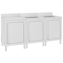 Fregadero de cocina comercial 180 x 60 x 96 cm acero inoxidable 02_0000720