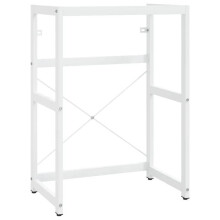 Estrutura de lavabo de banheiro 59 x 38 x 83 cm ferro branco
