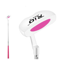 Children's Golf Club Putter Pink Steel Shaft Aiming Line For Beginners Aged 6-8, Golf Push Rod For Boys And Girls