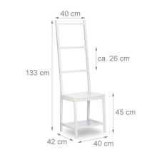 Porte-serviettes portant 133 cm bambou blanc 13_0002265