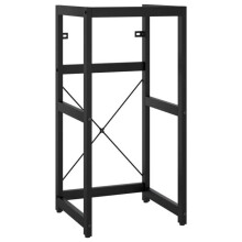 Estrutura de lavatório de banheiro 40x38x83 cm ferro preto 02_0006763