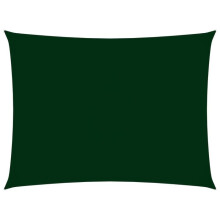 Voile toile d'ombrage parasol tissu oxford rectangulaire 2 x 4 m vert foncé 02_0009615