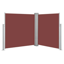 Toldo de privacidade - HELLOSHOP26 - Retrátil - 140 x 600 cm - Proteção visual - Poliéster resistente