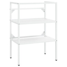 Estrutura de lavatório de banheiro 59 x 38 x 83 cm ferro galvanizado 02_0006752