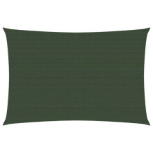 Voile toile d'ombrage parasol 160 g/m² PEHD 2,5 x 4 m vert foncé 02_0009409