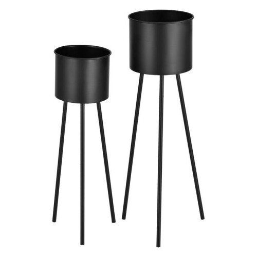 Set di 2 supporti per piante e vasi da fiori set di cache-pot insieme a vasi