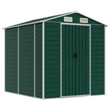 Abrigo de jardín - HELLOSHOP26 - Cabanon - Acero galvanizado - 191 x 215 x 198 cm