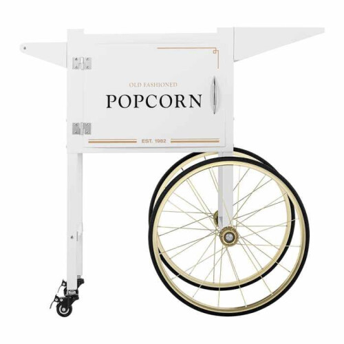 Carrello per popcorn bianco e oro 14_0004913