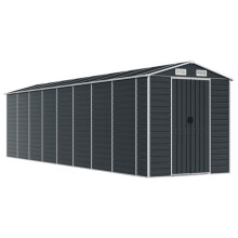 Cobertizo de jardín - HELLOSHOP26 - Cabanon - Acero galvanizado - 191 x 725 x 198 cm - Resistente a la corrosión
