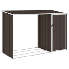 Invernadero de jardín 245 x 98 x 159 cm de acero galvanizado marrón 02_0022398