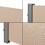 Brise-vue UV 140 x 300 cm sable 03_0006558 3
